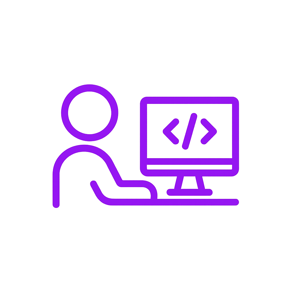 Ícone sobre aprendizado de tecnologia